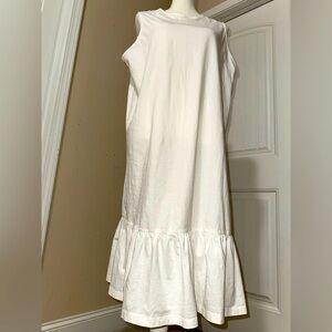 ASOS ruffled bottom Elegant White Sleeveless shirt Dress